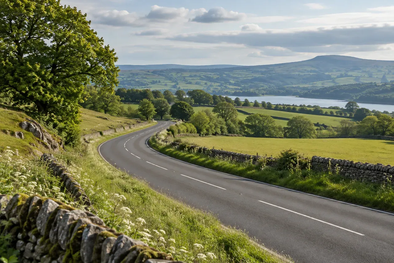 Representative image: a country road through green countryside